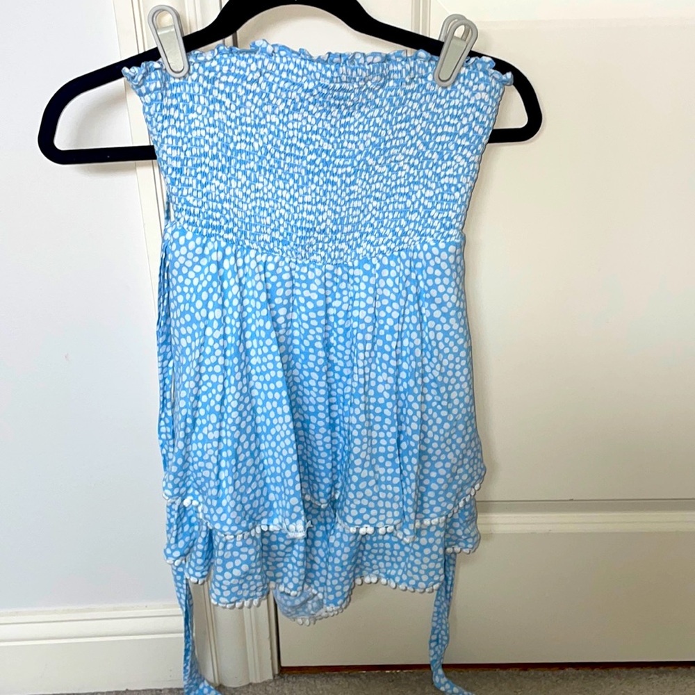 Strapless romper